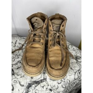 Sorel Madson II Waterproof Moc Toe Boots Men's‎ 7 Brown / Coal Leather
